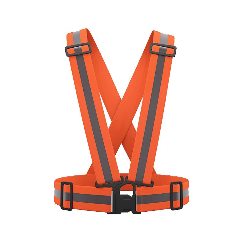 Fluorescent Reflective Belt Reflective Vest Hi Visibility Running Adjustable Safety Workwear Vests High Visible Tapes