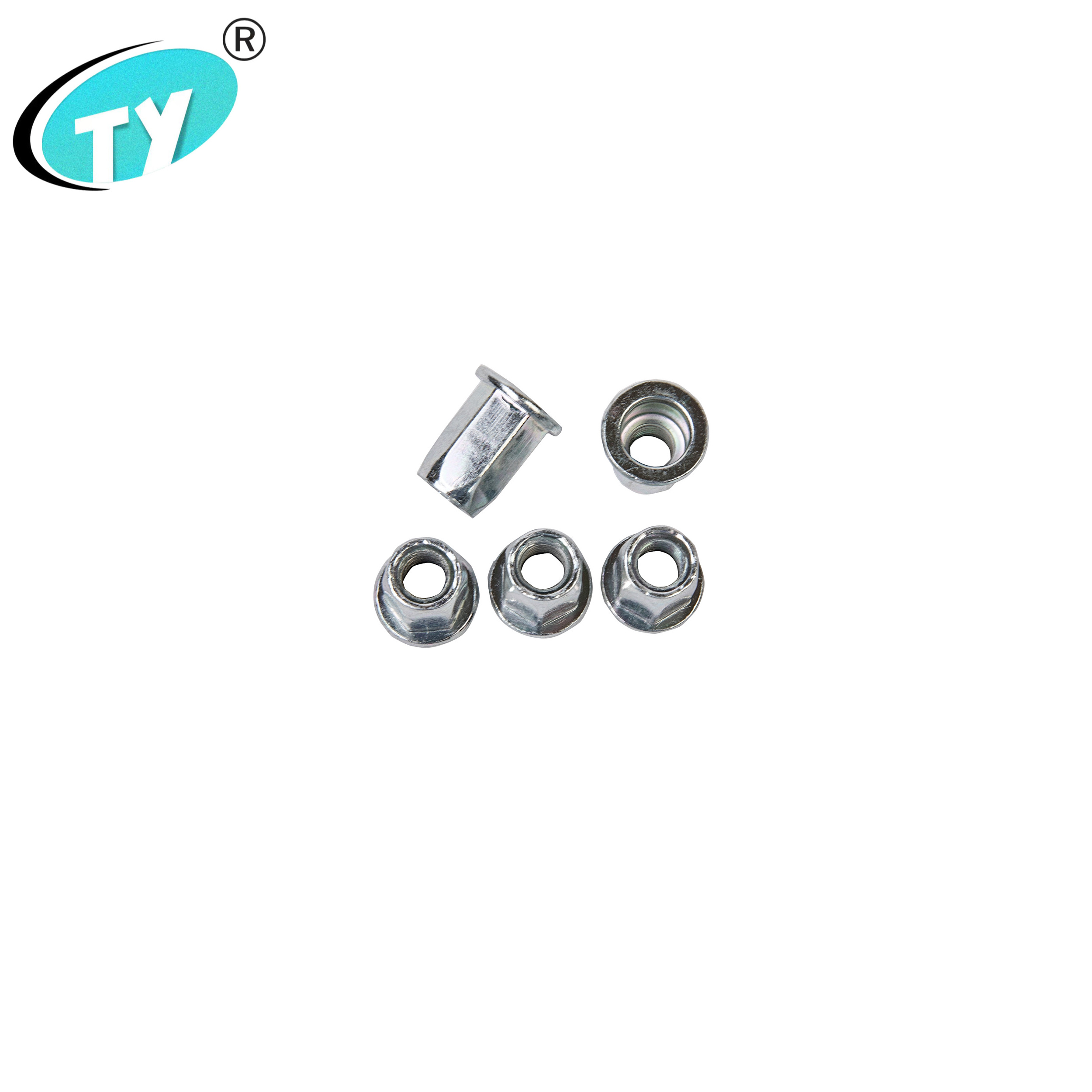 High Quality M6 M8 M10 Stainless Steel Warranty Hex Flat Head Rivet Nut