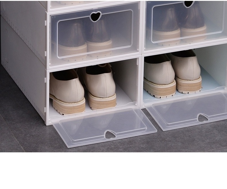 Multi Layer Portable Shoe Rack Box Storage Organizer DIY Expandable Tower Shoe Shelf Plastic Shoe Rack Cabinet Luxury Space Kids