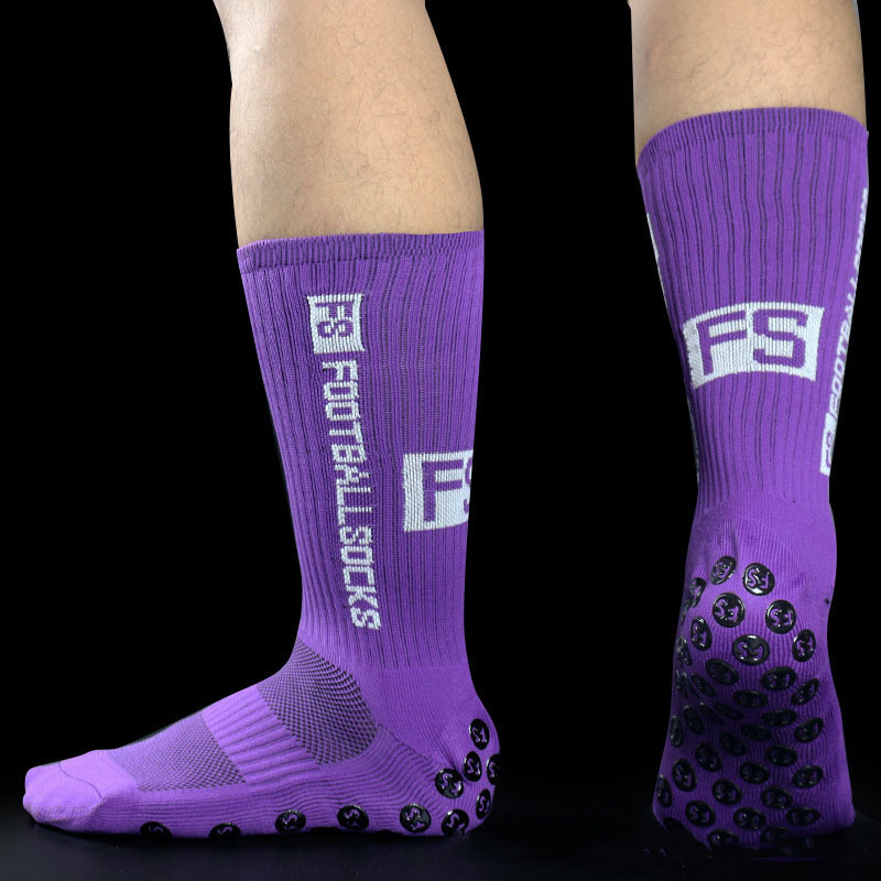 free sample Wholesale crew custom logo performance sports elite soccer designer anti slip football grip socks for men