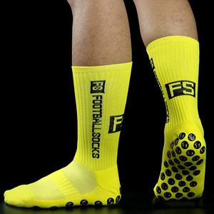 free sample Wholesale crew custom logo performance sports elite soccer designer anti slip football grip socks for men