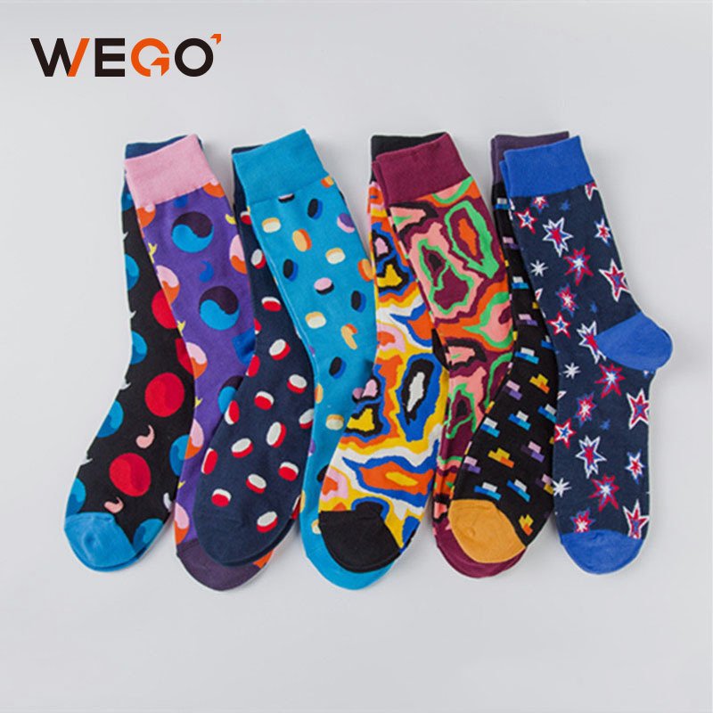 wholesale manufacture custom design meias Cheap Colorful Design calcetines crew fashion sock For Men Woman