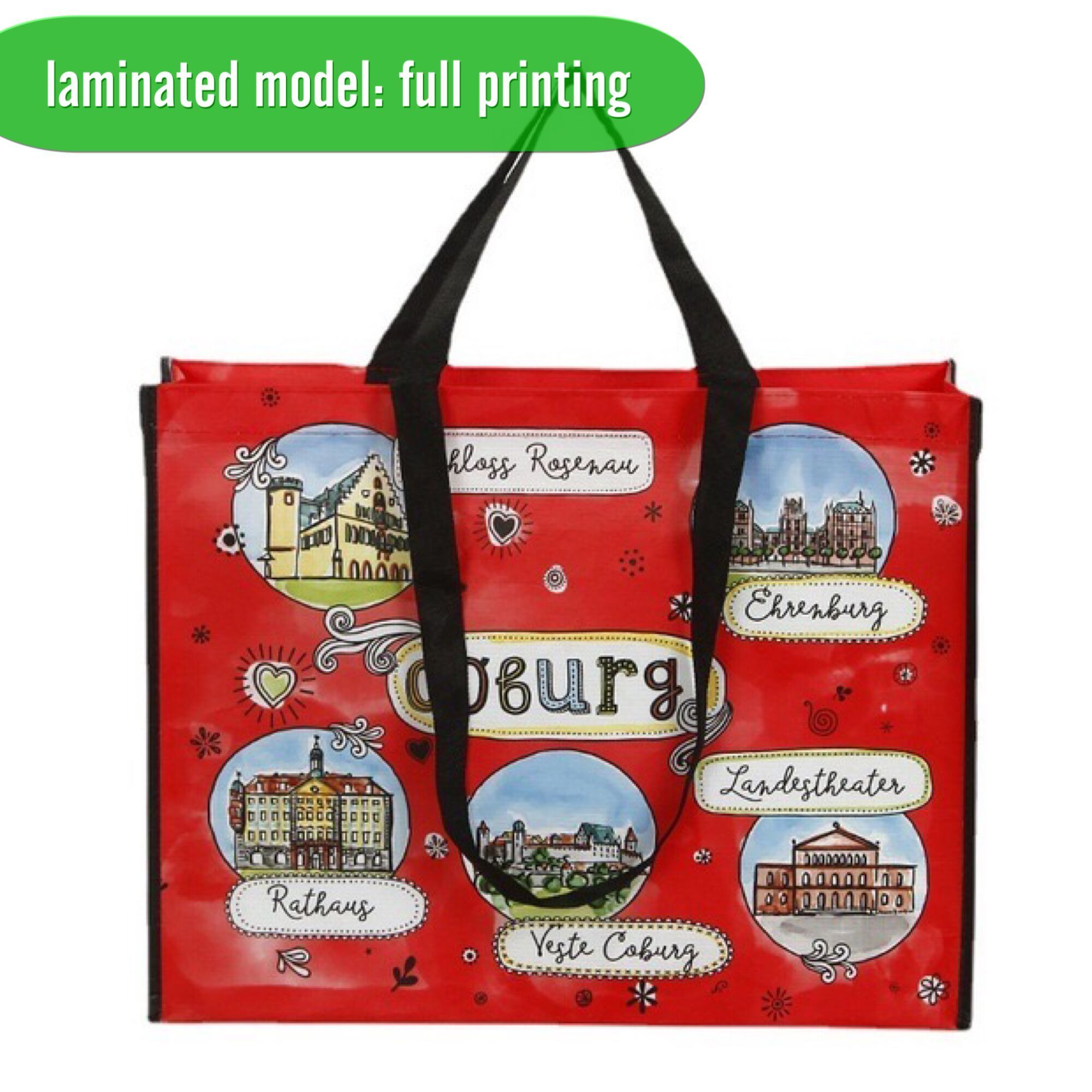 Custom Heavy Duty Foldable shopping tote bag supermarket Kitchen laminated PP non woven Reusable Grocery Bags