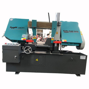 GB4235 High Quality Hydraulic Saw Semi Automatic Single cylinder Band Saw Bar Steel Cutting Machine