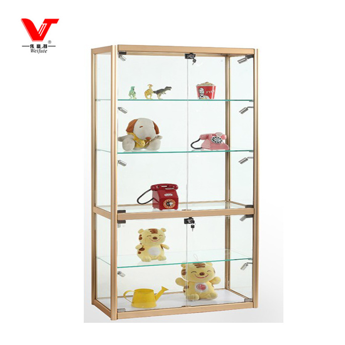 Customized design glass perfume showcase cabinet