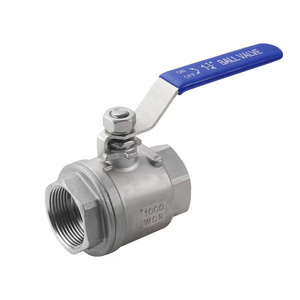 Wholesale custom 304/316 L 1/8" 1/4" 1/2" 1" 2' 3" 4"   BSP NPT stainless steel 1 piece  2-piece ball valve