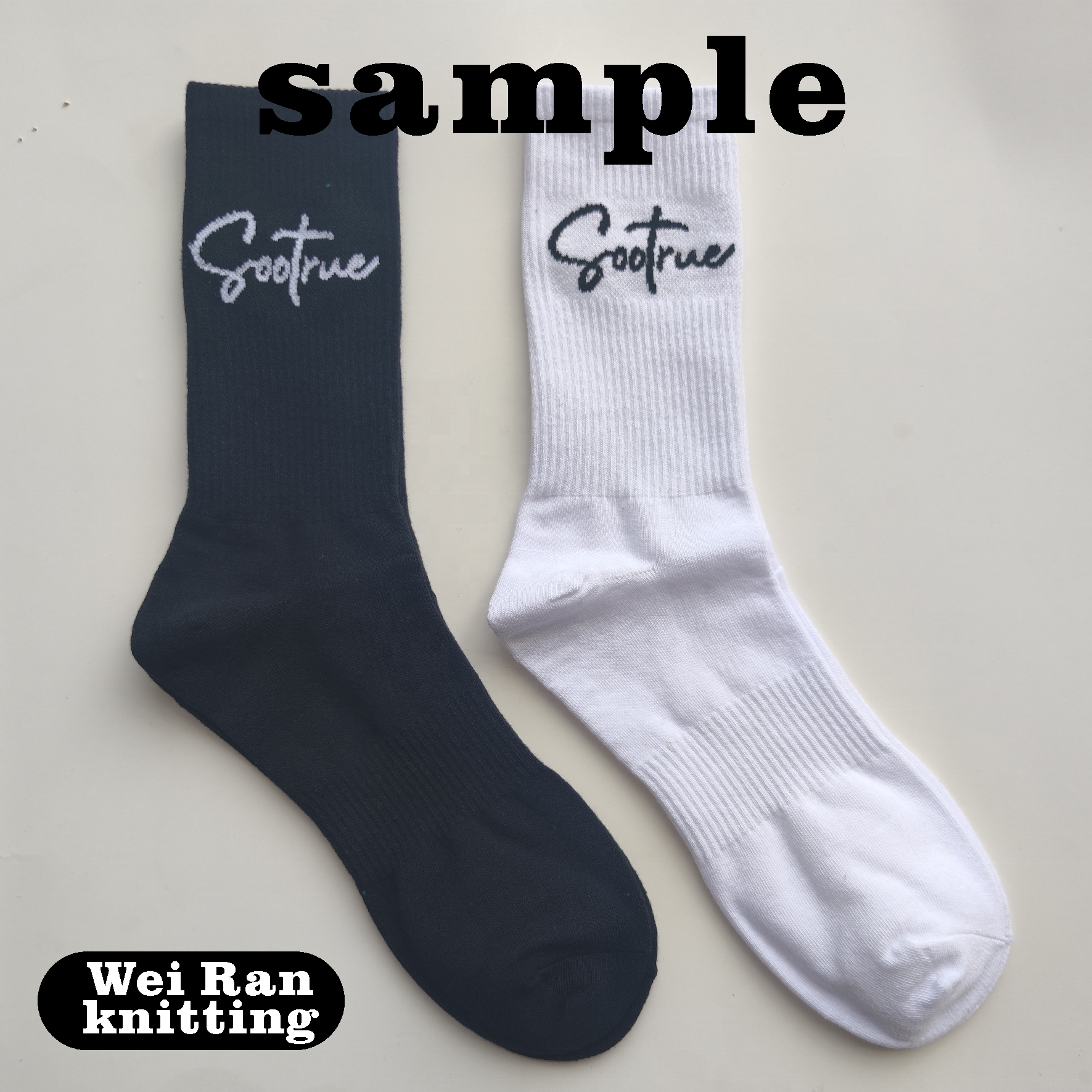 Socks factory custom high quality socks custom white cotton socks with logo