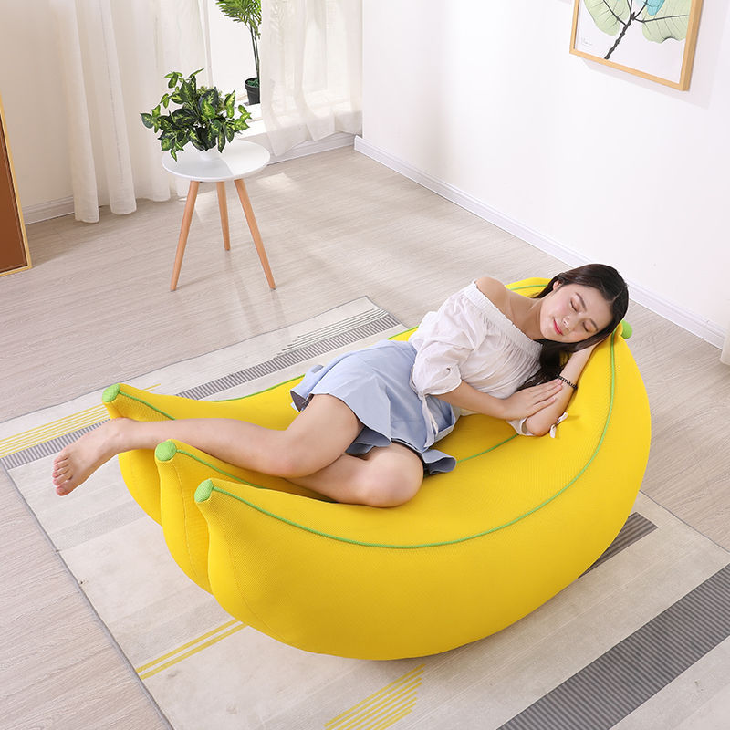 Hot funny relaxing chair japanese sofa bed banana foam fruit shaped bean bags