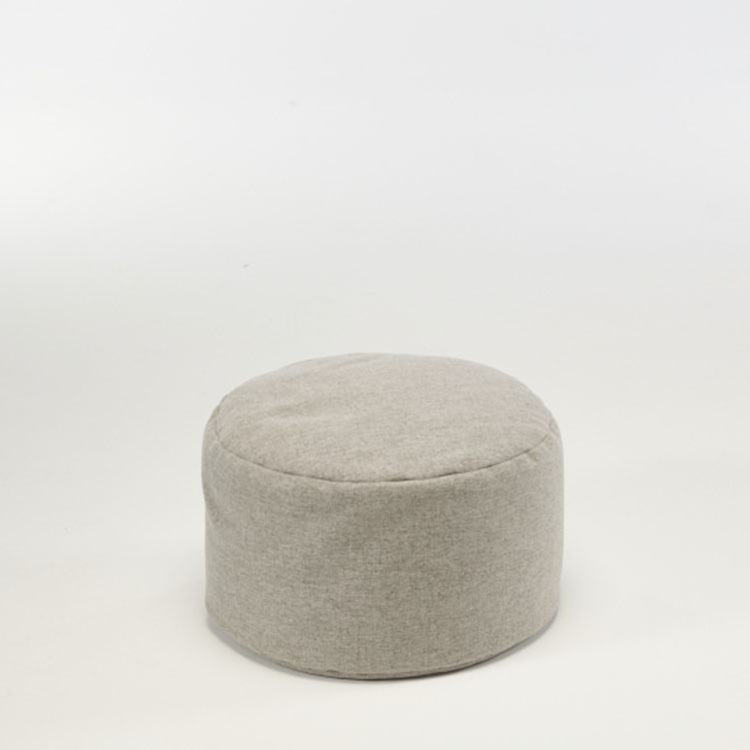 Wholesale Living Room Furniture Pouf Round Fabric Giant Ottoman Foot Stool Big Ottoman Bean Bag