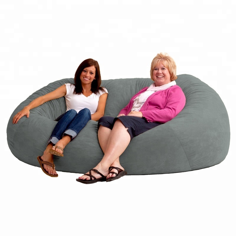 Shredded sponge filled large lazy sofa living room game puff giant bean bag for adults