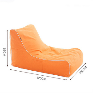 Outdoor Bean Bag Chair Reclining Anti-UV Waterproof Fabric Pool Bean Bag Sofa Lounge Cover