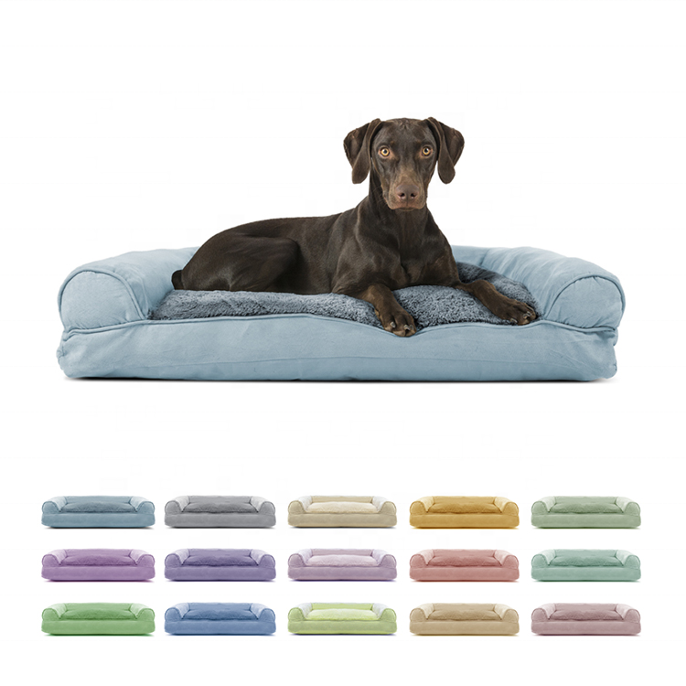 Custom pet beds for large dogs washable sofa memory foam dog bed orthopedic dog bed