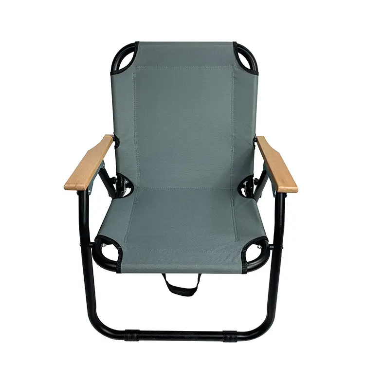 Grayish Green Wholesale Cheap Outdoor Lightweight Fold Furniture Metal Garden Folding Lounge Chair