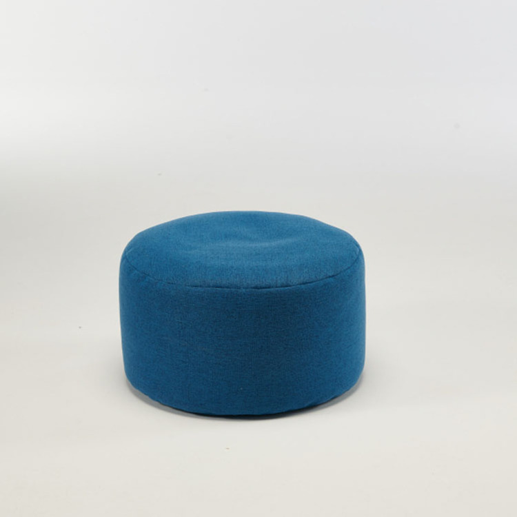 Wholesale Living Room Furniture Pouf Round Fabric Giant Ottoman Foot Stool Big Ottoman Bean Bag