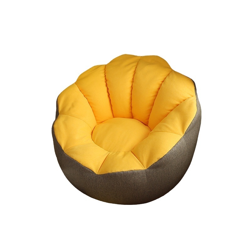 Custom sofa bean bag cover back support cozy flower shaped bean bag chair modern