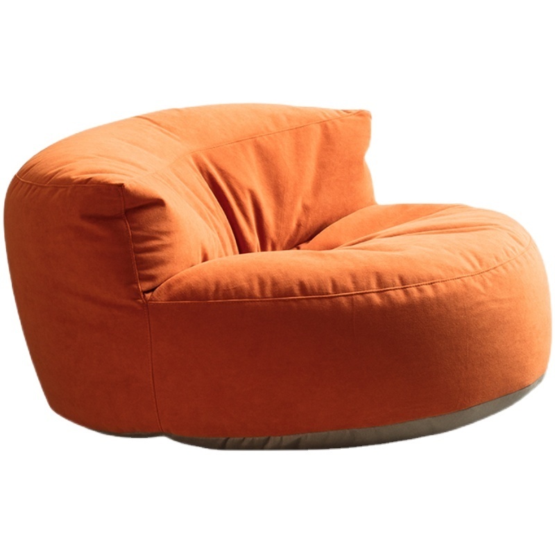 Custom coffee living room round shape giant bean bag bed memory foam big bean bag chair