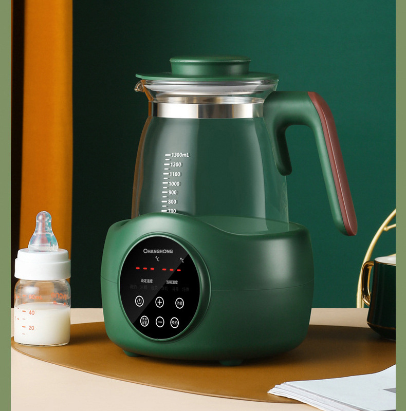 600W Hot Water Boiler 1.3L Fast-Boil Electric Kettle For Coffee Borosilicate Glass Electric Tea Kettle