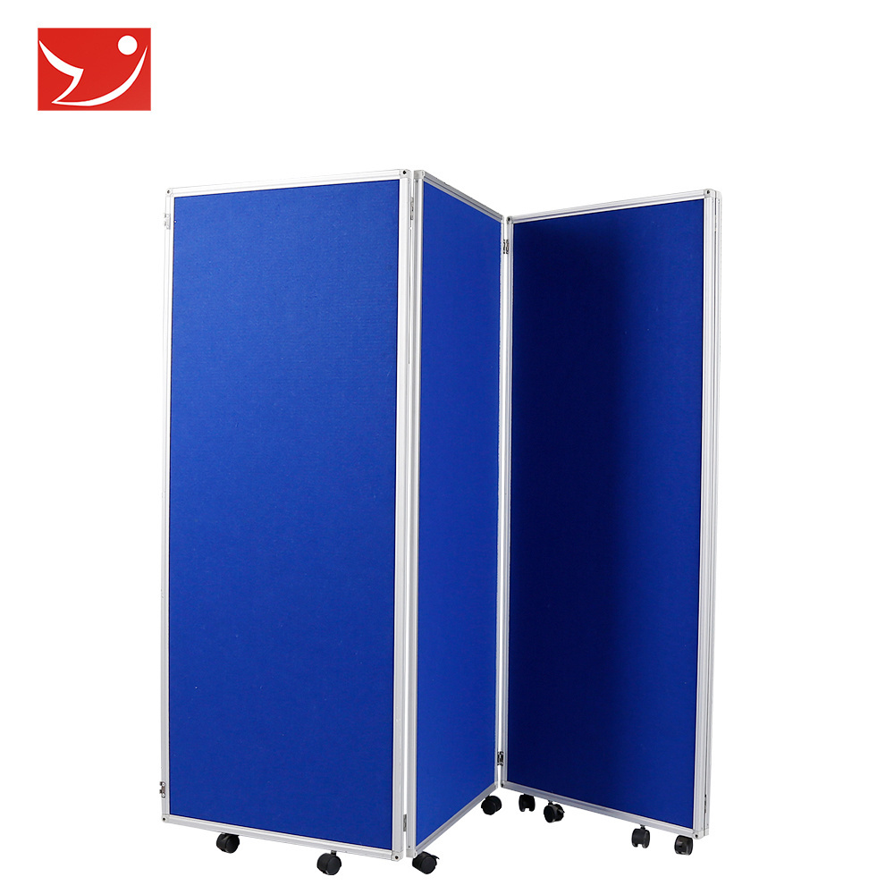 Office wall partitions of folding pin board screen