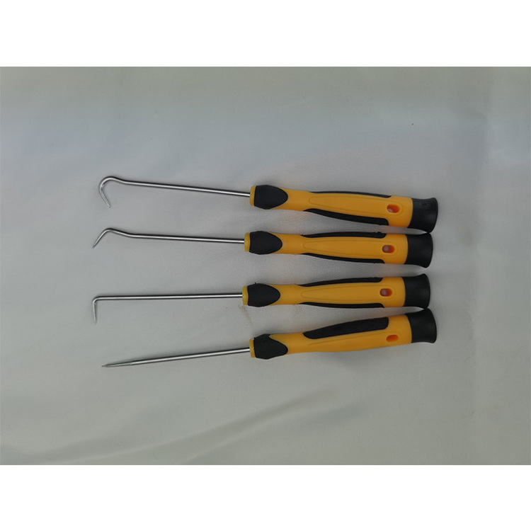 4PCS Double color handle Cr-V Small Hook and Pick set