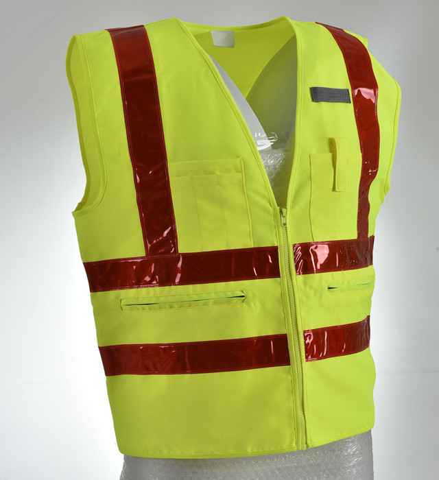 100% Cotton cheap green security safety vest