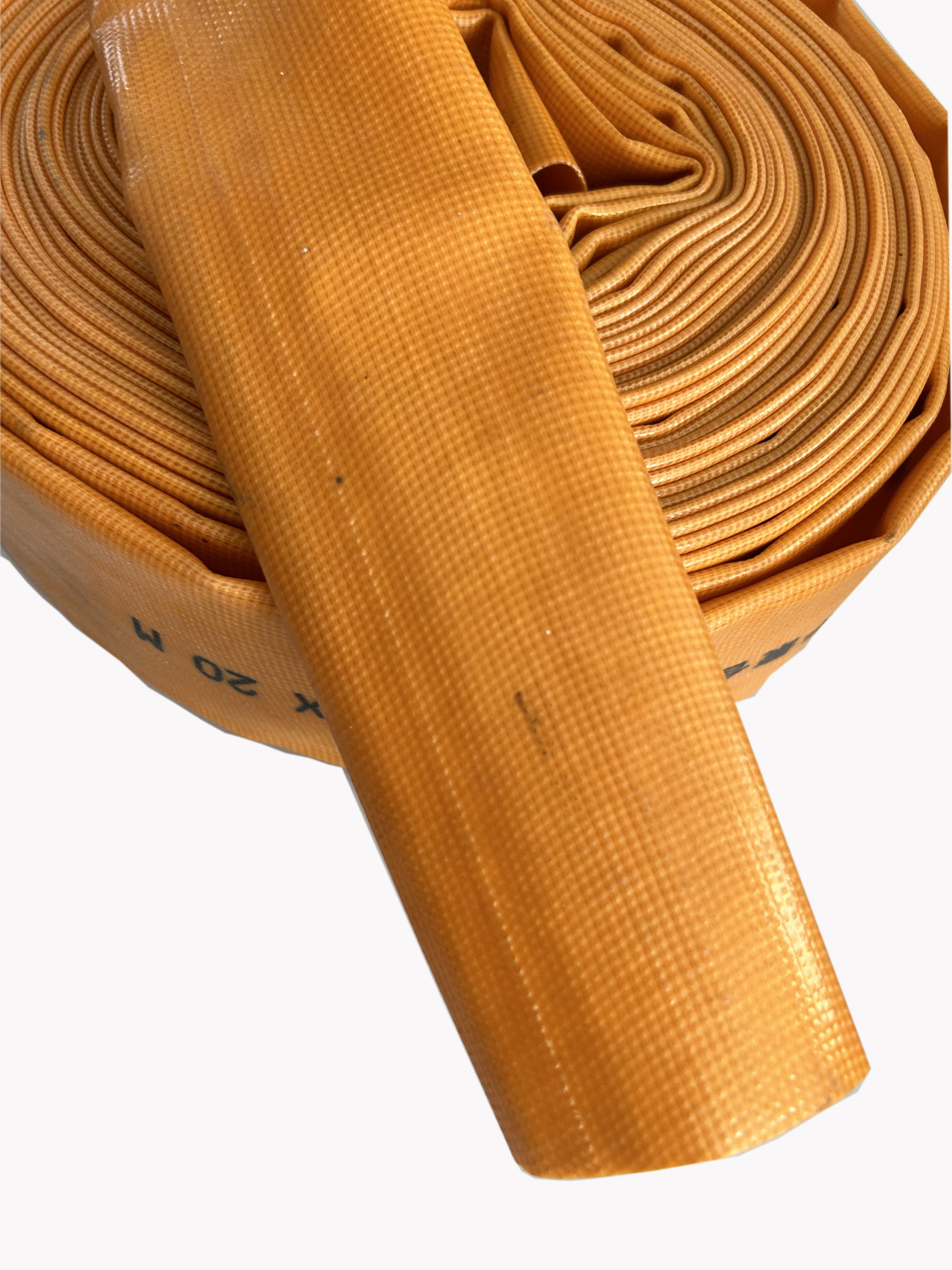 Foldable soft PVC Lay Flat Hose  Agriculture Water Discharge  Orange  Color canvas hos mangueras de riego collapsible hose