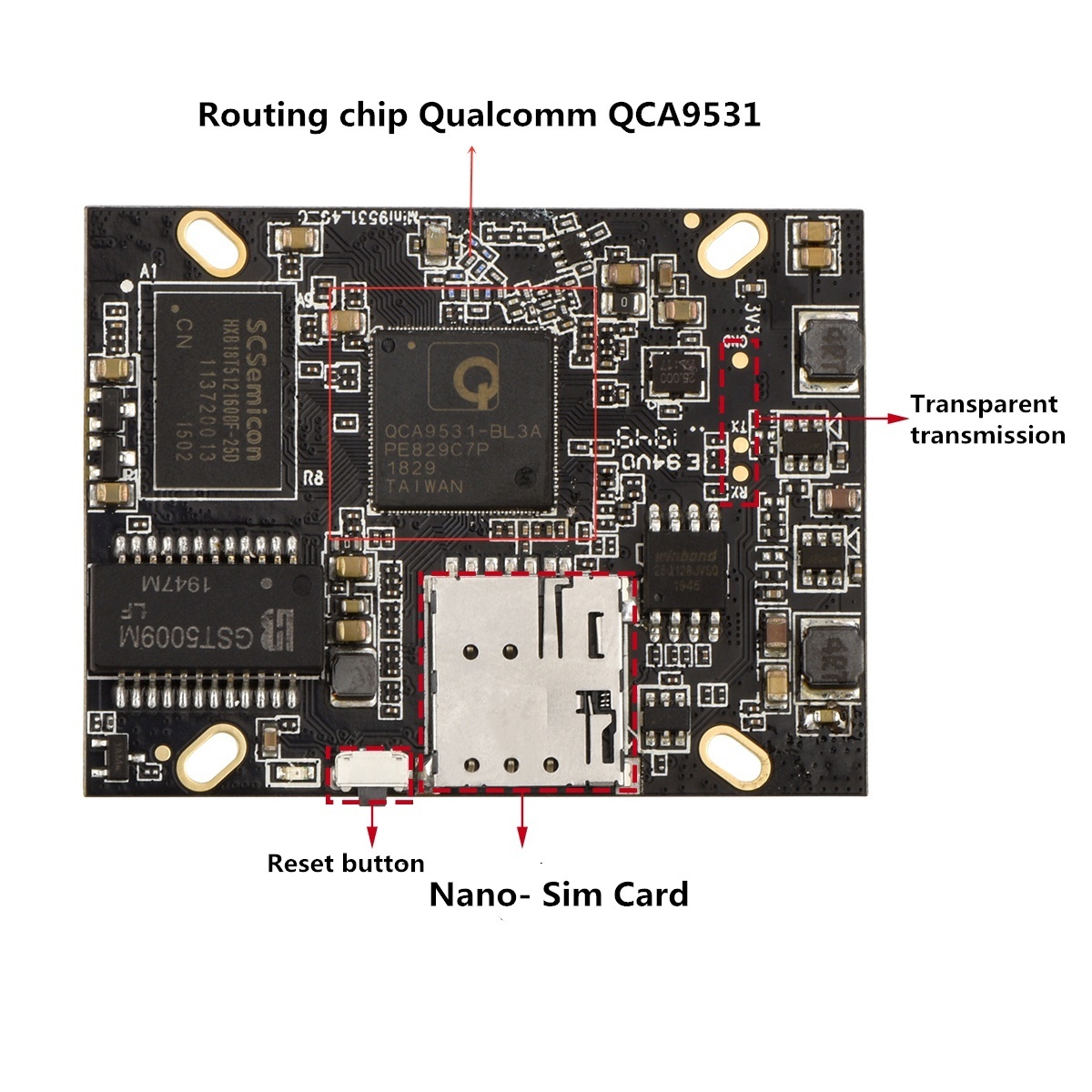 OEM/ODM Qualcomm 4g module routing module/European market Embedded IoT module Router wireless module