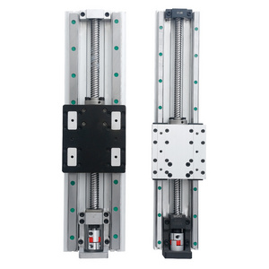 Linear motion stepper rail slide table module for single axis robots