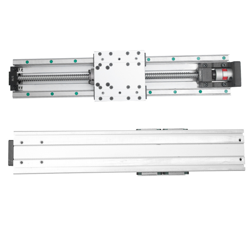 Linear motion stepper rail slide table module for single axis robots