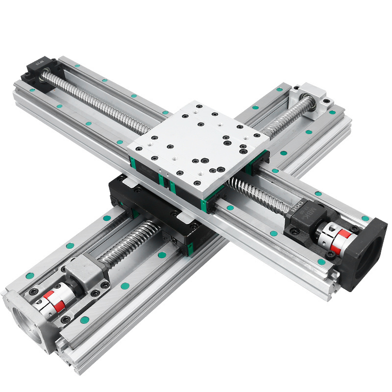 Linear motion stepper rail slide table module for single axis robots