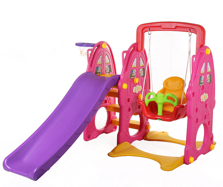 3 in 1 Mini Baby Toddler Kids Indoor Slide toy Plastic Swing Set for Children kids sliding toys