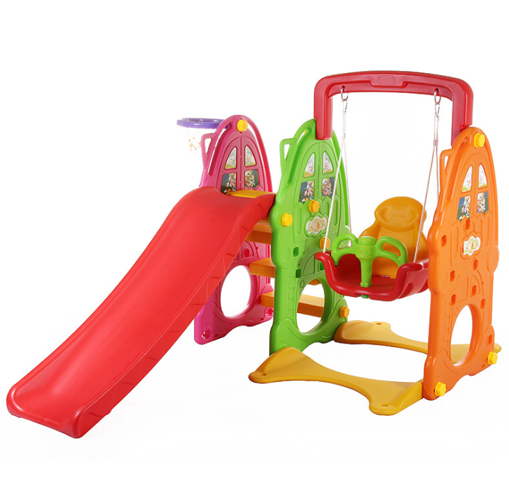 3 in 1 Mini Baby Toddler Kids Indoor Slide toy Plastic Swing Set for Children kids sliding toys