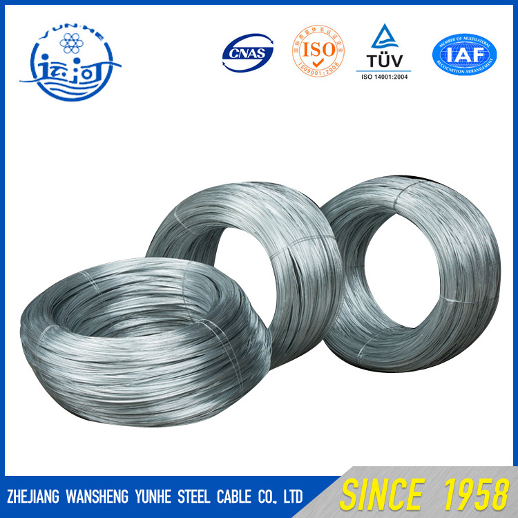 Hot dipped galvanized 0.8mm 0.9mm 1.25mm 1.60mm 2.0mm 2.5mm 3.15mm GI wire armouring wire