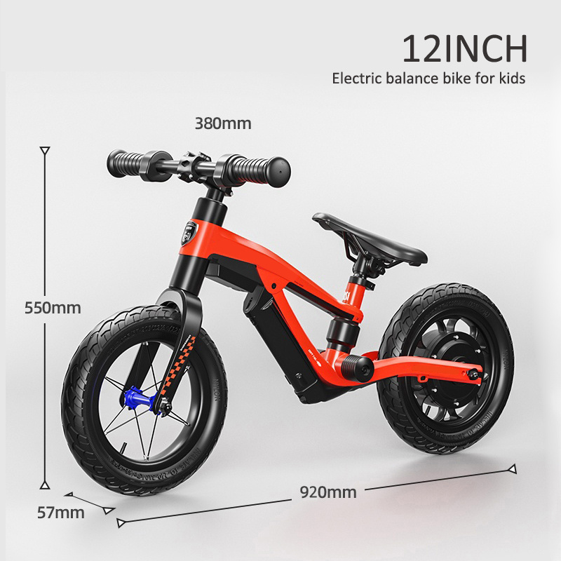 Electric Kids Balance Bike Children Bicycle 12 Inch outdoor riding Training Bike 3-6 years old