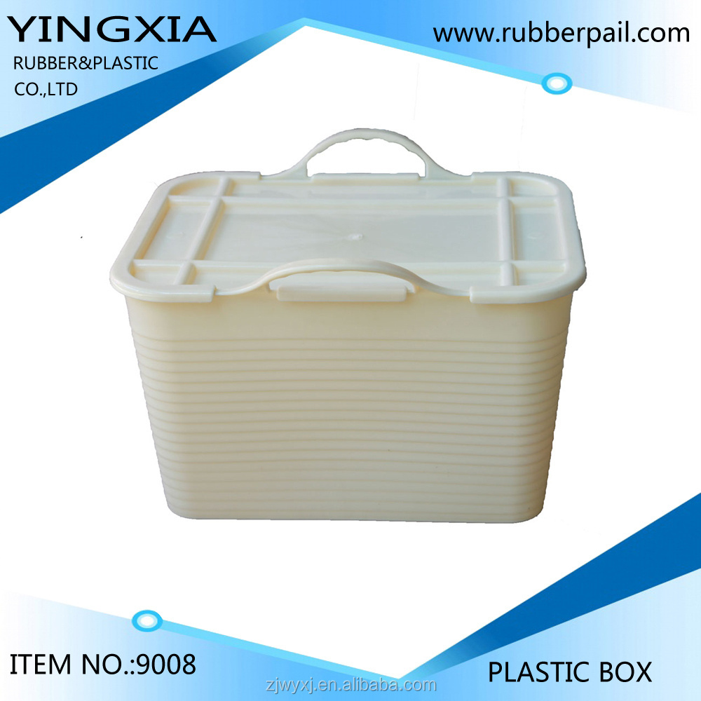 Flexible Plastic toy storage bucket,PE tub with cover