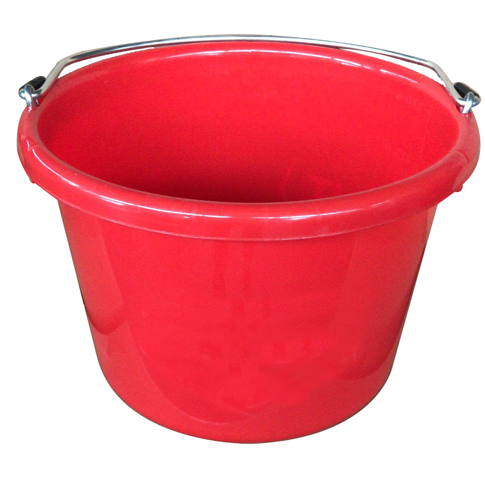 China Factory Light Weight Plastic cleaning buckets,water barrel,Feeder Pail 8L with handle