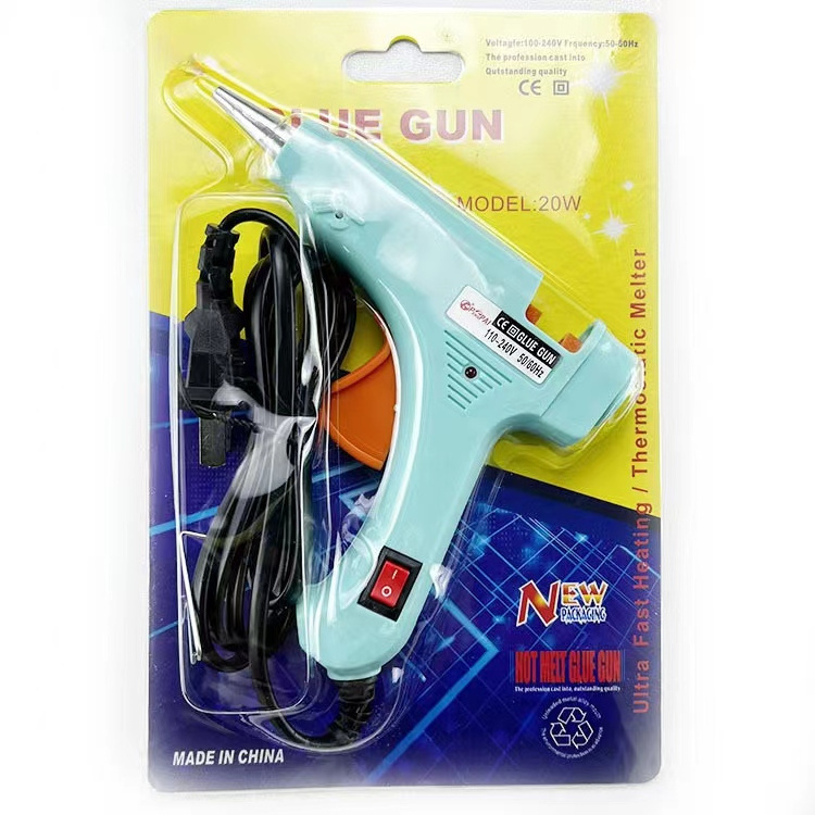 Colorful Hot melt glue gun with bracket Manual DIY accessories 20W electric melt gun Hot-melt glue gun