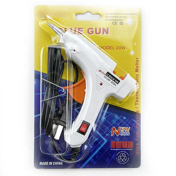 Colorful Hot melt glue gun with bracket Manual DIY accessories 20W electric melt gun Hot-melt glue gun