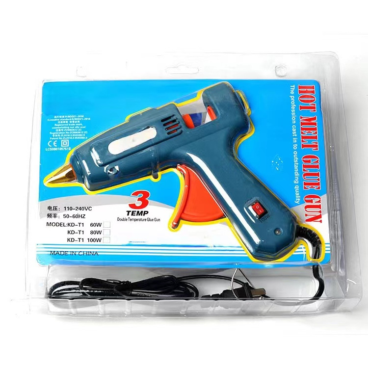 Industrial Adjustable 60-100W electric glue gun Hot melt large glue gun with switch indicator holder DIY accessories