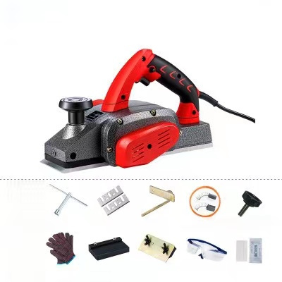 portable  mini 1100w multifunctional high performance carpenter Electric hand wood thicknesser planer for wood