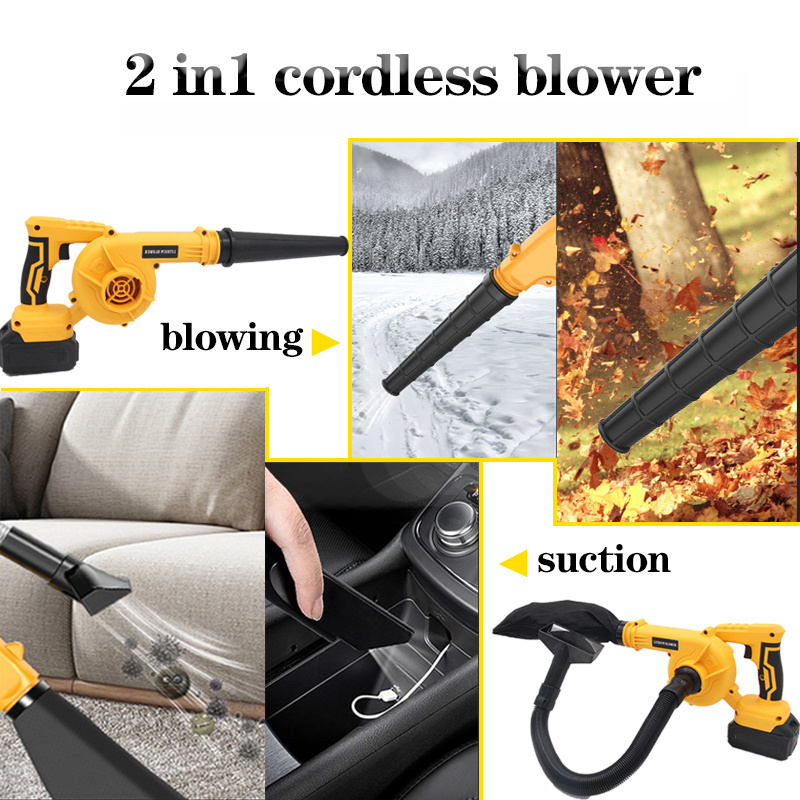 Hot Sale high power 2 in 1 strong rechargeable mini leaf blower battery electric snow blower