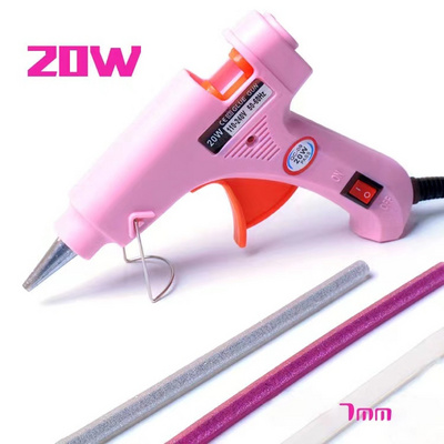 Hot selling colorful hot melt glue gun machine 20W electric hot-melt glue guns industrial with ce