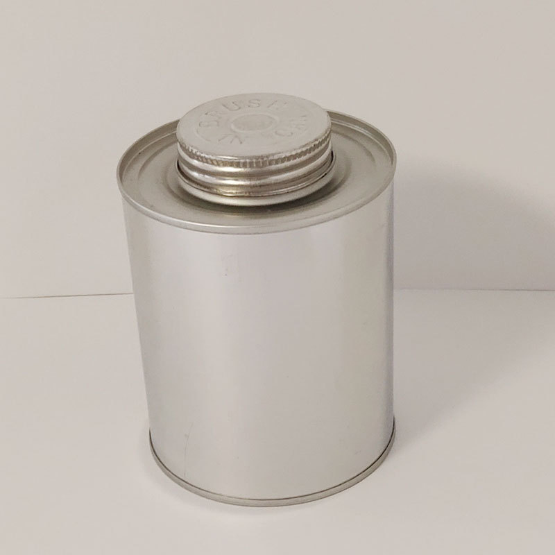 16 oz pvc cement boxes,screw top,tin cap with brush