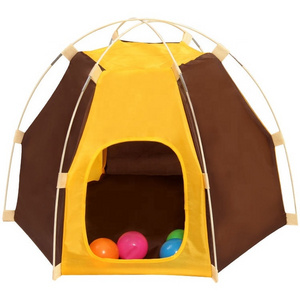 Hot Sale Waterproof Windproof Oxford Cat Play House Tent Cat Dog Portable Pet Camping Tents with Carry Bag