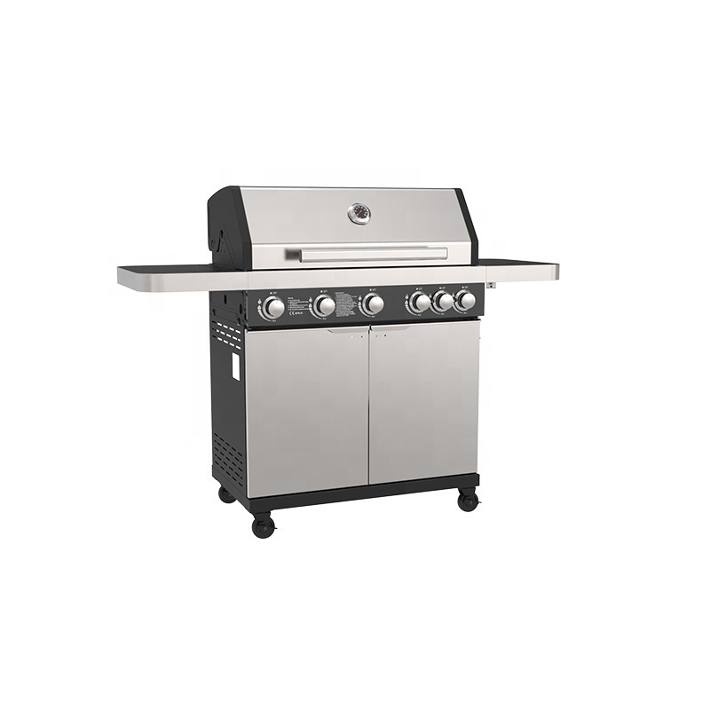 Outdoor Grill Kitchen Easy Moving Bbq  Stainless Steel  Gas BBQ  with Cabinet