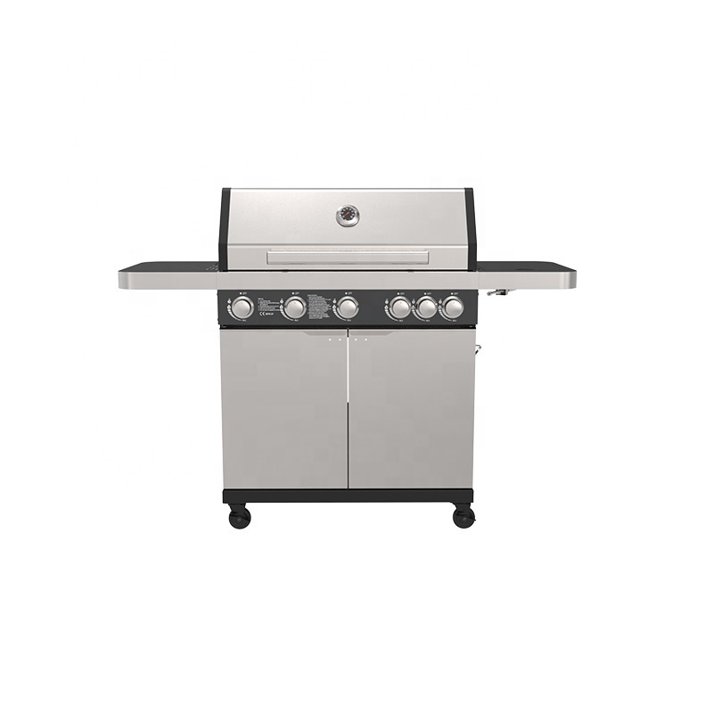 Outdoor Grill Kitchen Easy Moving Bbq  Stainless Steel  Gas BBQ  with Cabinet