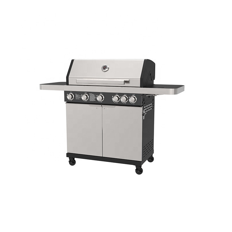 Outdoor Grill Kitchen Easy Moving Bbq  Stainless Steel  Gas BBQ  with Cabinet