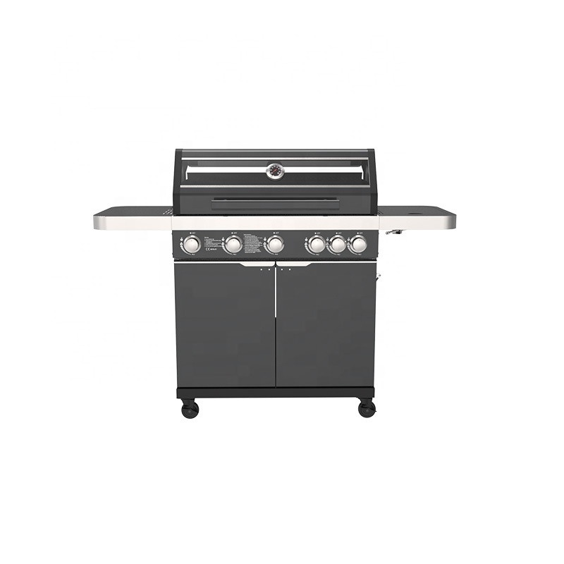 Outdoor Grill Kitchen Easy Moving Bbq  Stainless Steel  Gas BBQ  with Cabinet