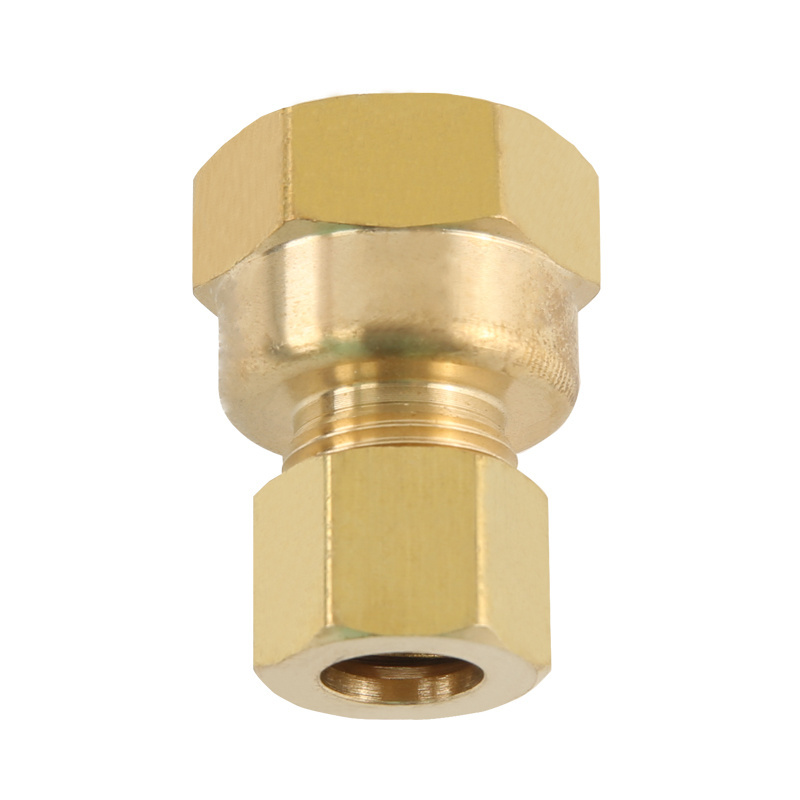 Long Hexagon Coupling Nut Female Straight Joint Brass Pipe Joint