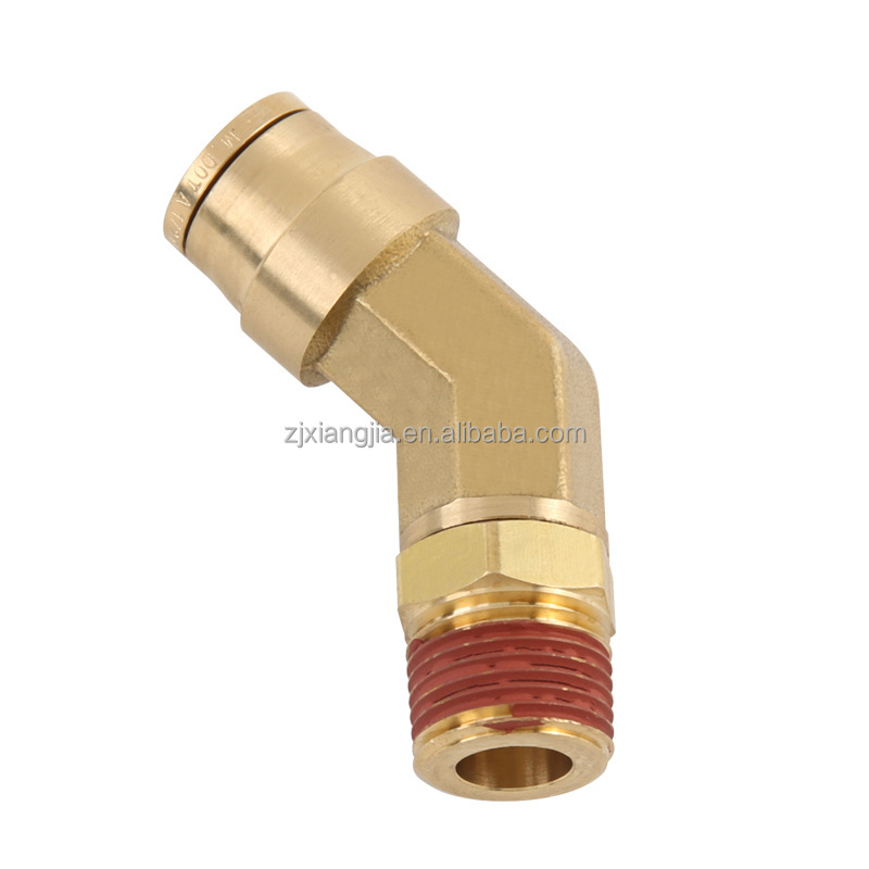 DOT Air Brake fitting  Dot push to connector   brass female swivel elbow C36000 brass