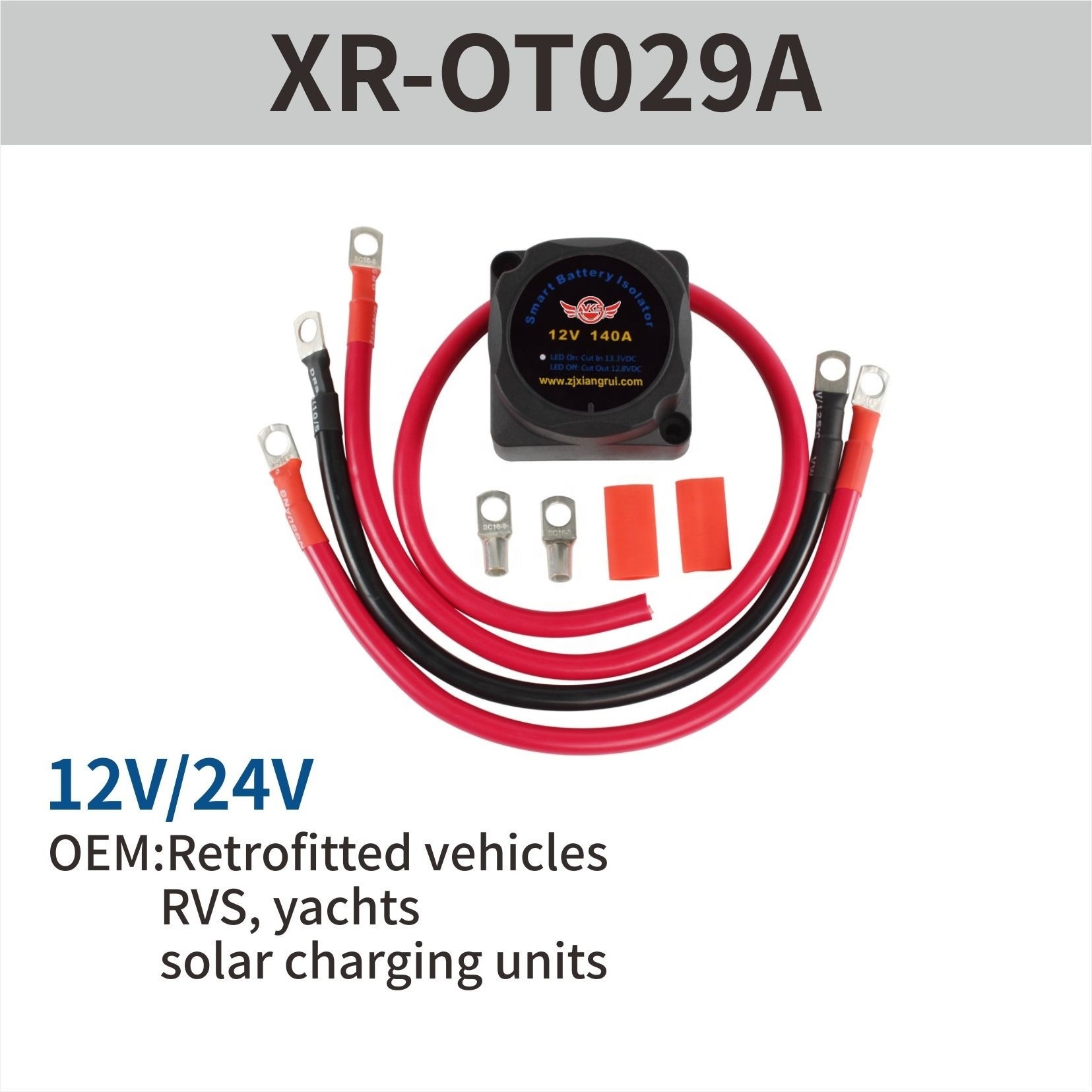 Automotive Disconnect  Smart Dual  Battery  Isolator Switch for ATV UTV RV  Truck SUV Off-Roader Vehicle Solar charging unit